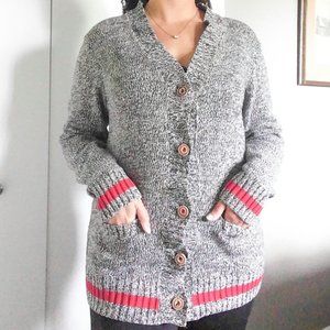 Roots Canada Classic Salt and Pepper Cardigan